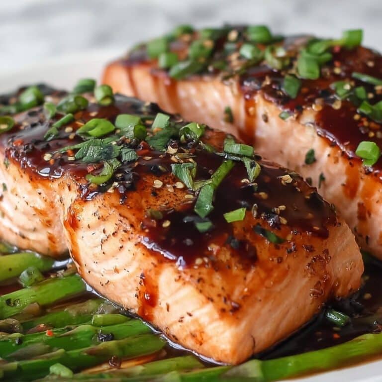 Balsamic Glazed Salmon with Asparagus Recipe