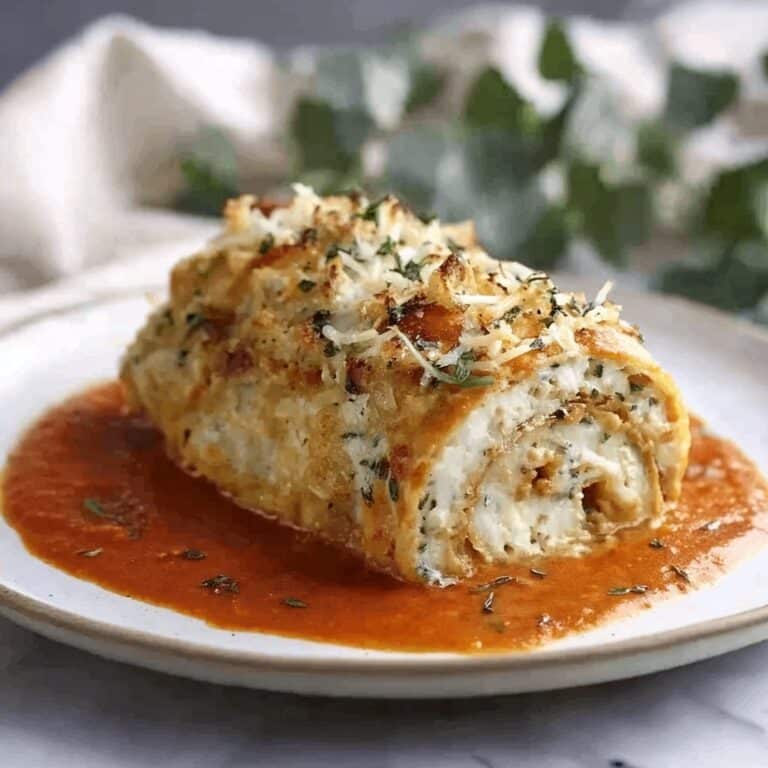 Chicken Parmesan Stuffed with Cream Cheese Recipe