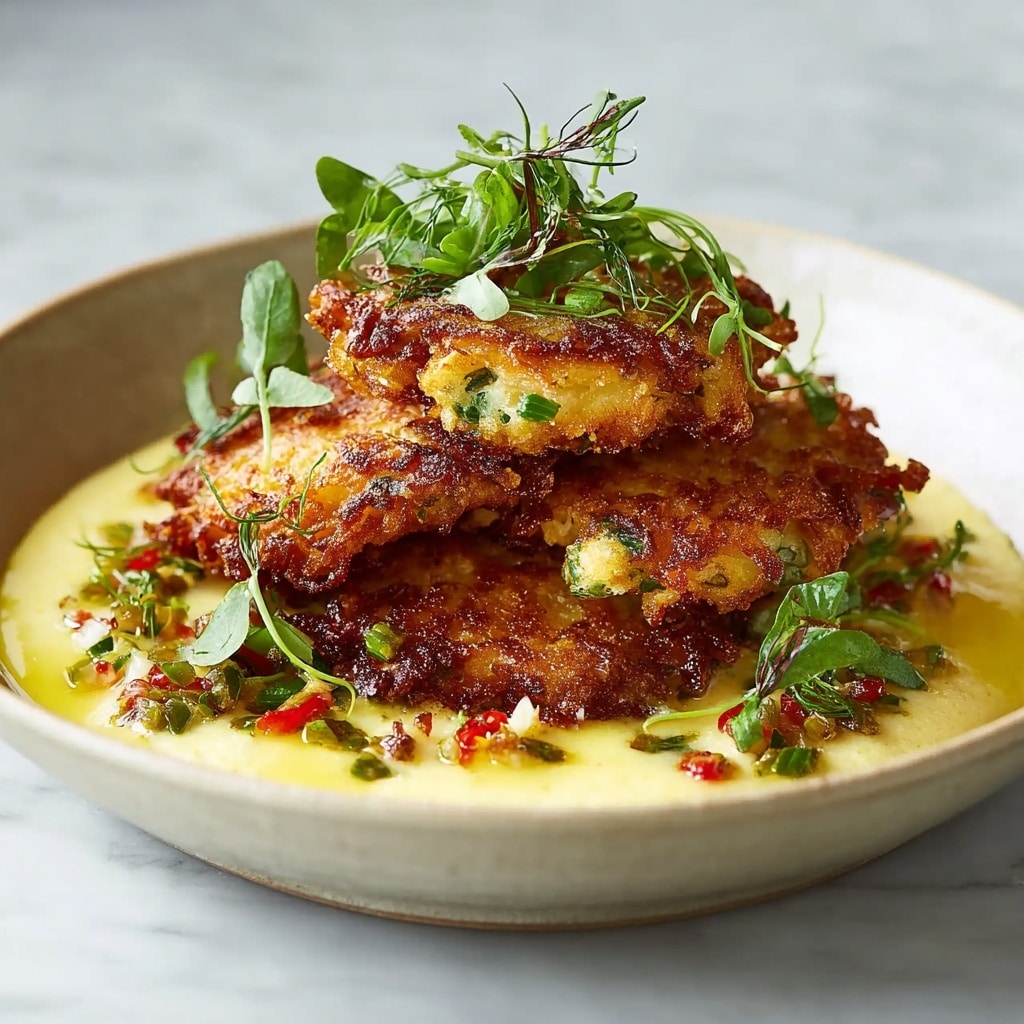 Zucchini & Polenta Fritters Recipe