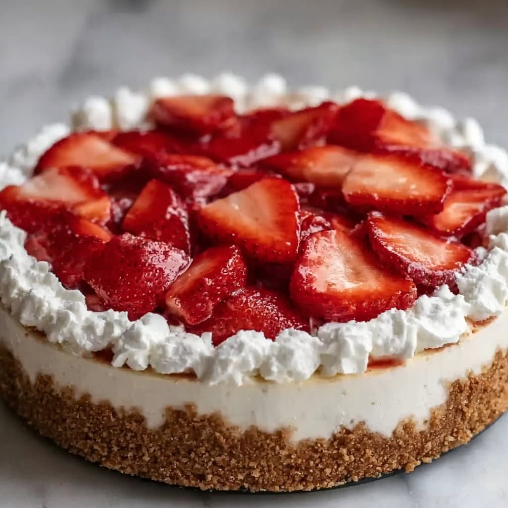 Strawberry Crunch Cheesecake Recipe 6 Strawberry Crunch Cheesecake Recipe - Recipe Image
