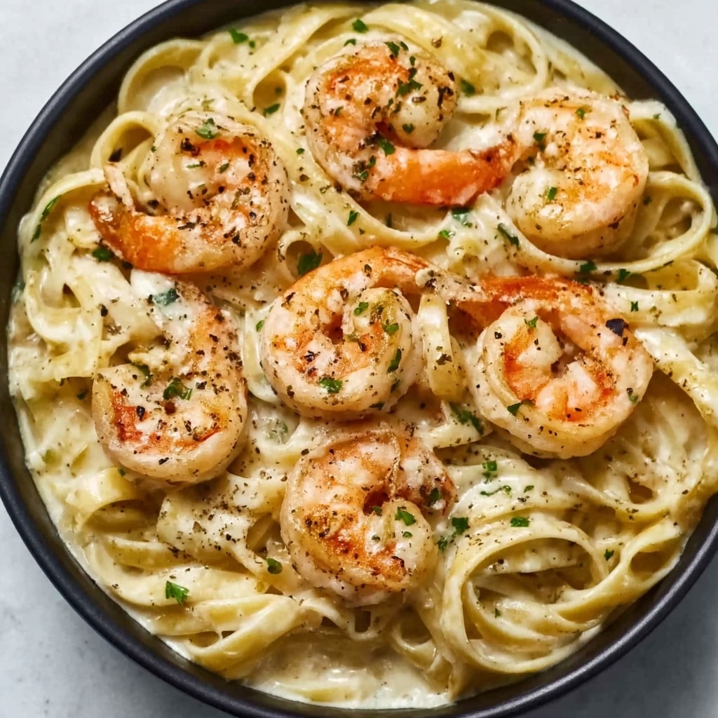 Creamy Garlic Shrimp Pasta Recipe