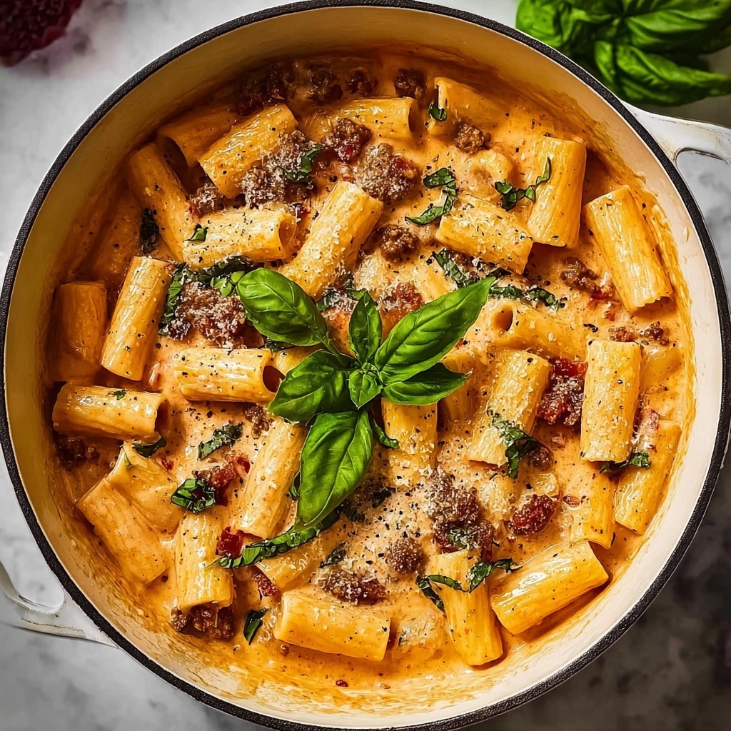 One Pot Creamy Hummus Pasta Recipe 5 One Pot Creamy Hummus Pasta Recipe - Recipe Image