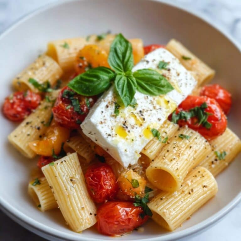 Rigatoni with Burrata and Burst Tomatoes Recipe