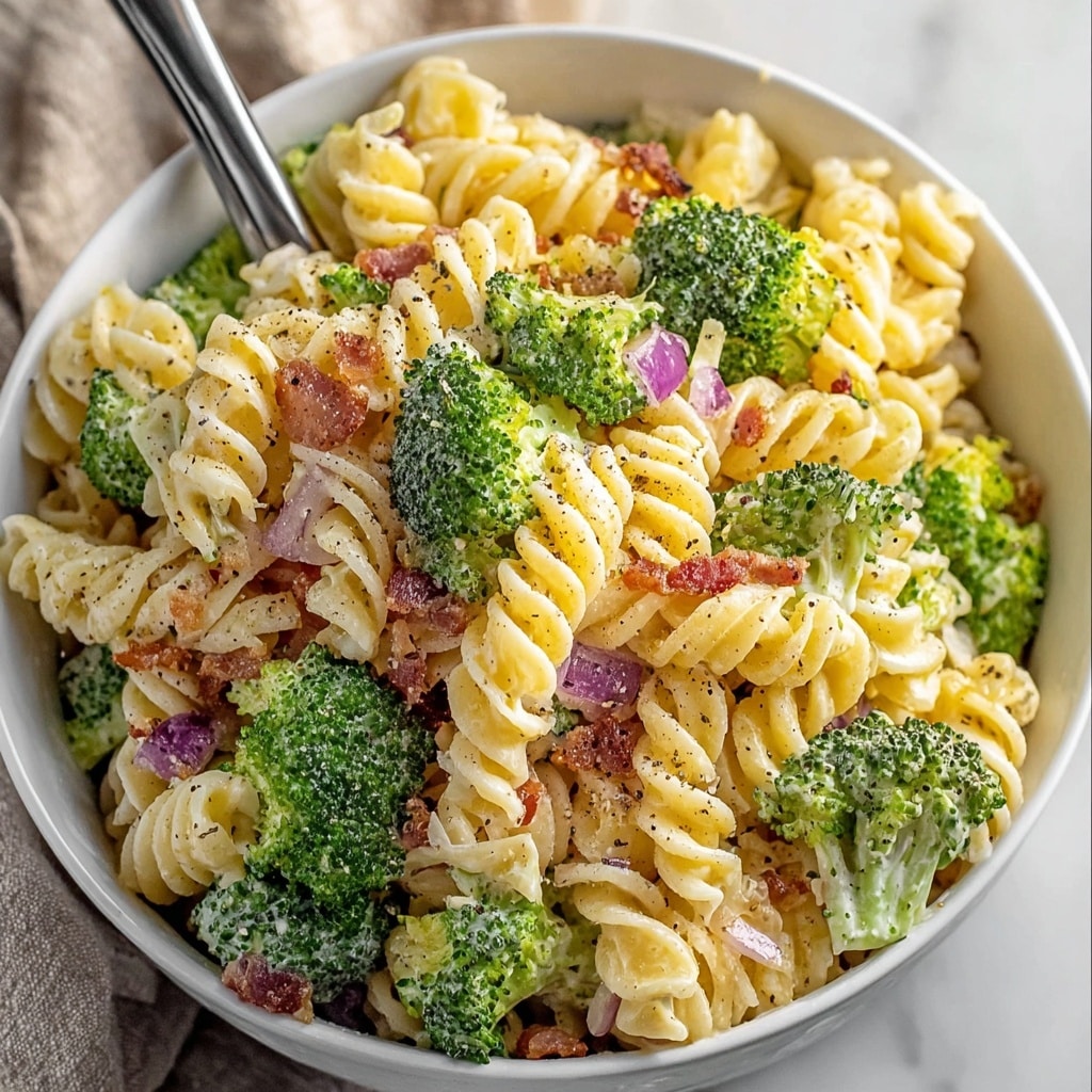 Broccoli Pasta Salad with Sun-Dried Tomatoes, Kalamata Olives, and Feta Recipe