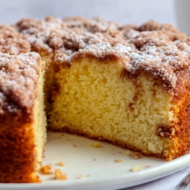 Cake Mix Coffee Cake with Cinnamon Streusel Recipe