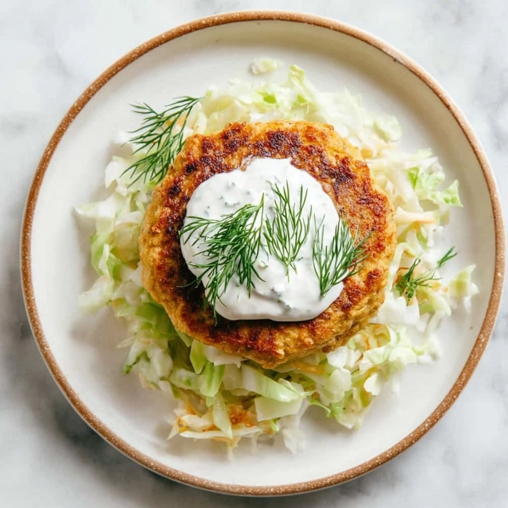 Salmon Burgers with Fresh Cabbage Slaw Recipe