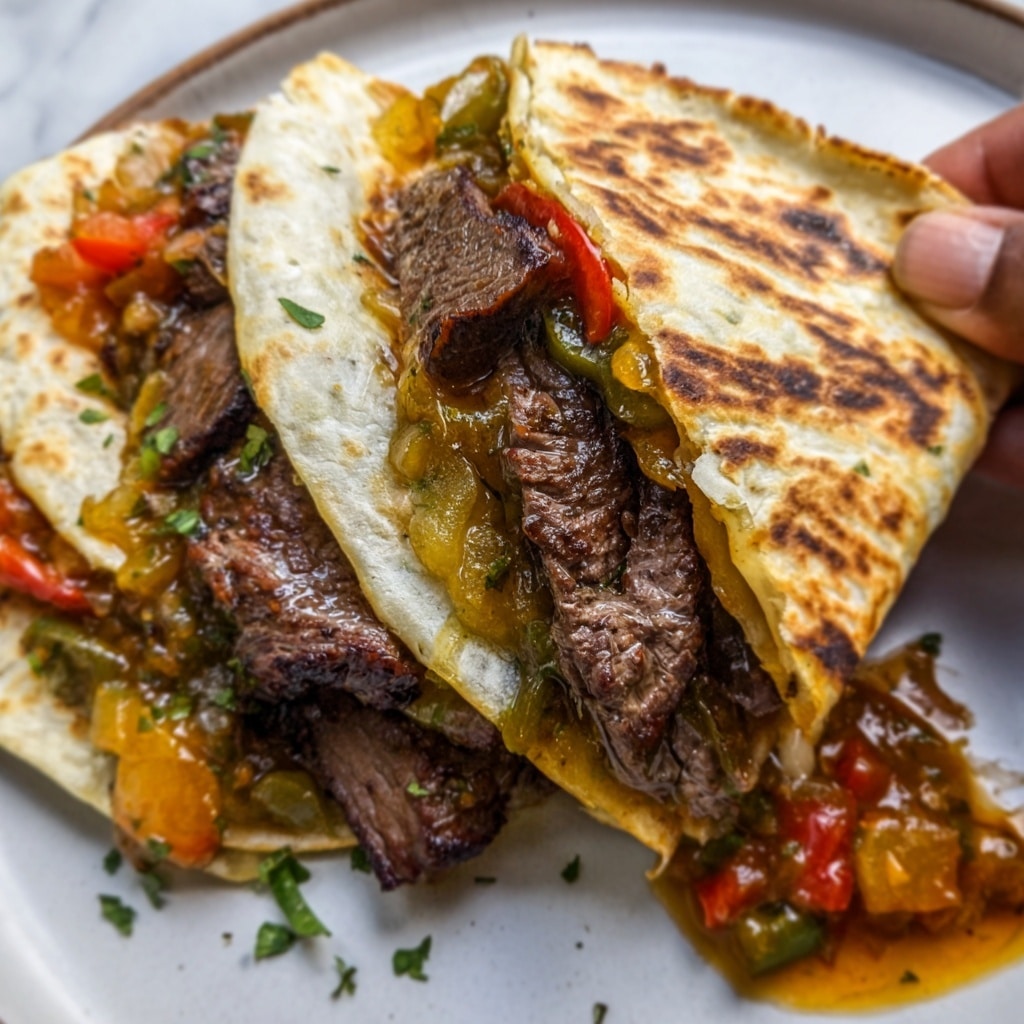 Chili Lime Steak Fajita Quesadillas Recipe