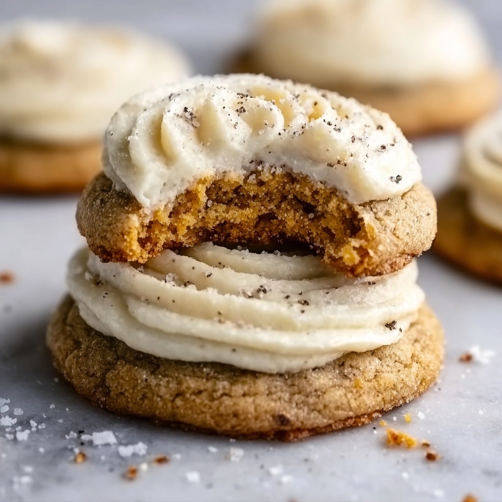 Healthy Soft Pumpkin Cookies with Salted Maple Frosting Recipe 6 Healthy Soft Pumpkin Cookies with Salted Maple Frosting Recipe - Recipe Image