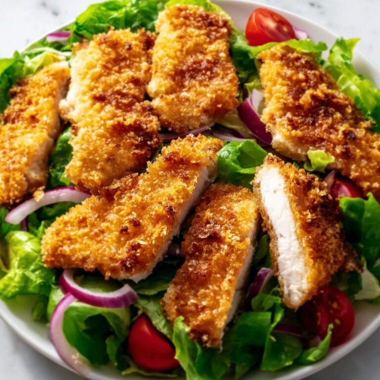 Air Fried Chicken Tender Salad with Honey Mustard Recipe
