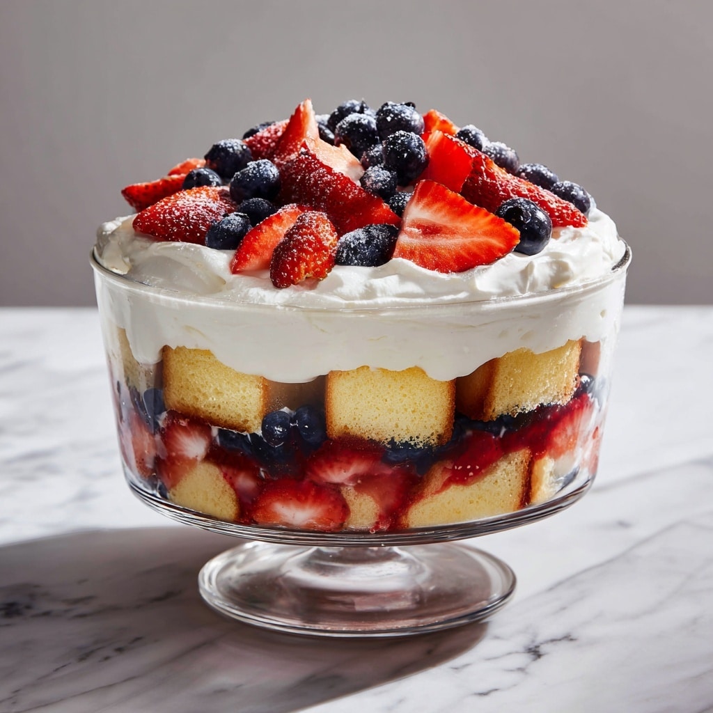 All-American Strawberry and Blueberry Trifle Recipe