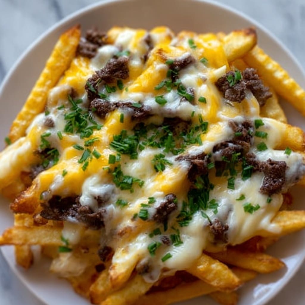 Cheesy Steak Fries Recipe