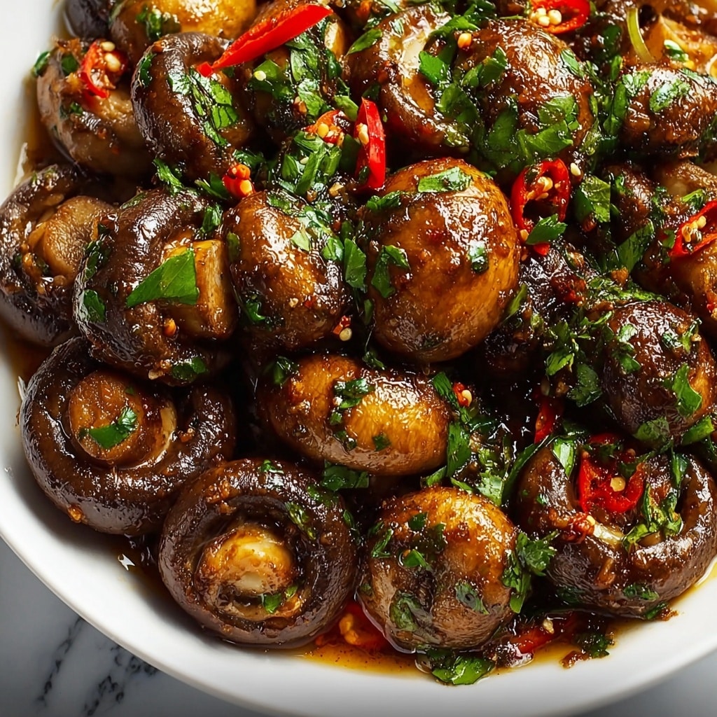 Crispy Chili Garlic Mushroom Recipe