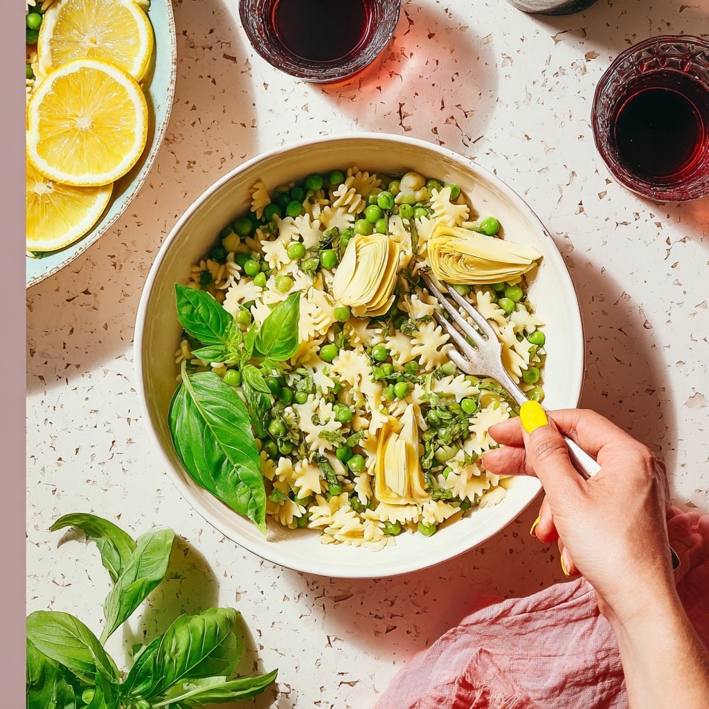 Lemon Basil Pasta Salad Recipe
