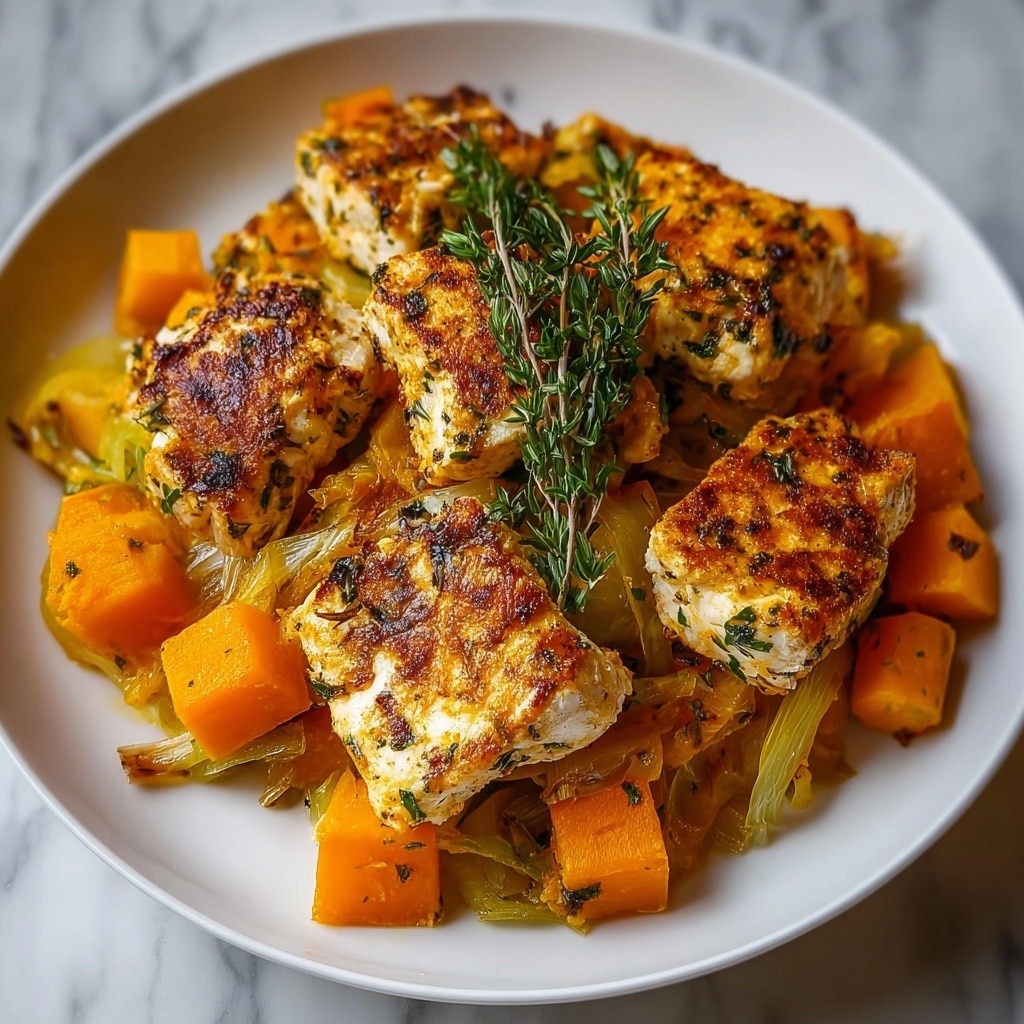 Chicken Leek and Butternut Squash Bake Recipe