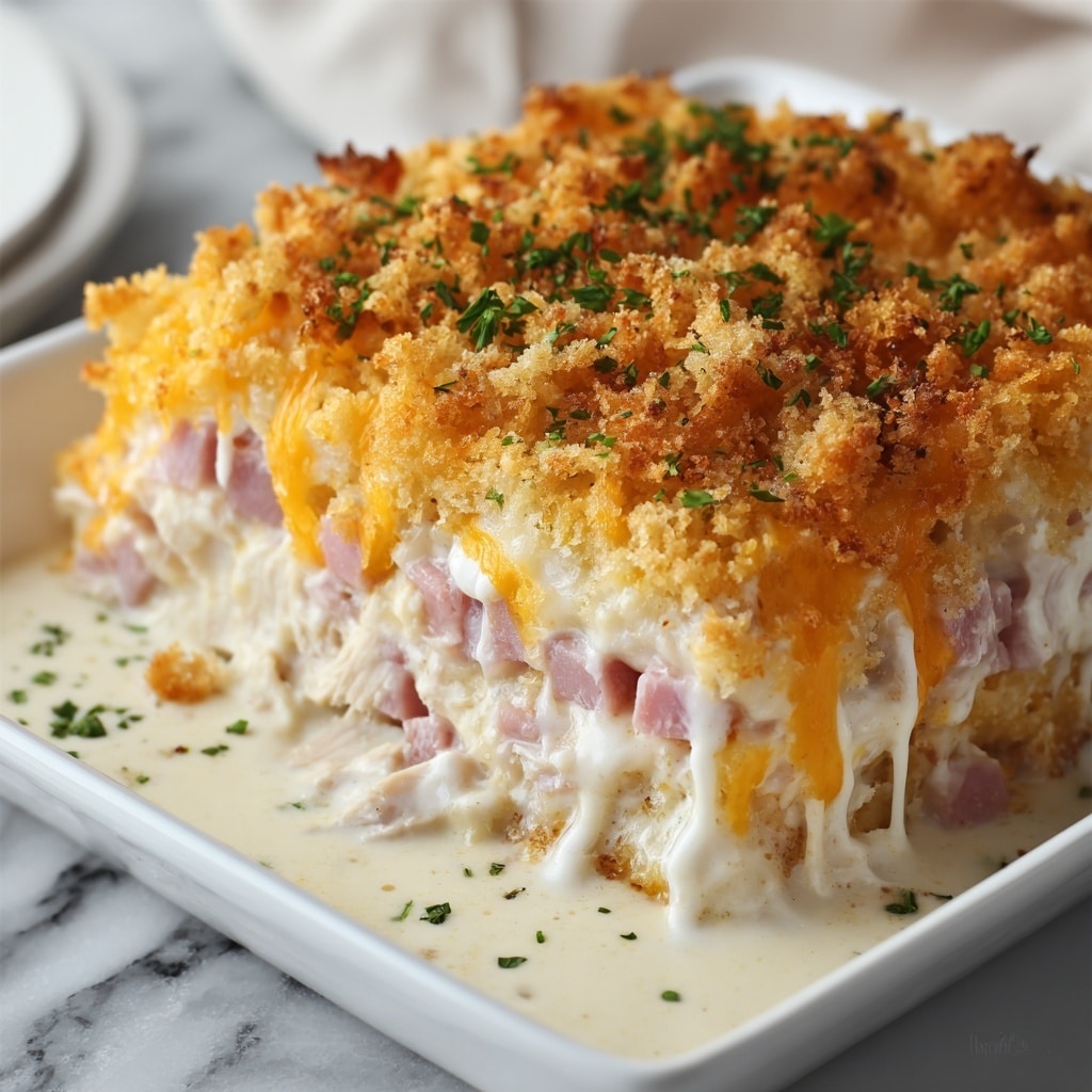 Chicken Cordon Bleu Casserole: Creamy, Cheesy Comfort Bake Recipe