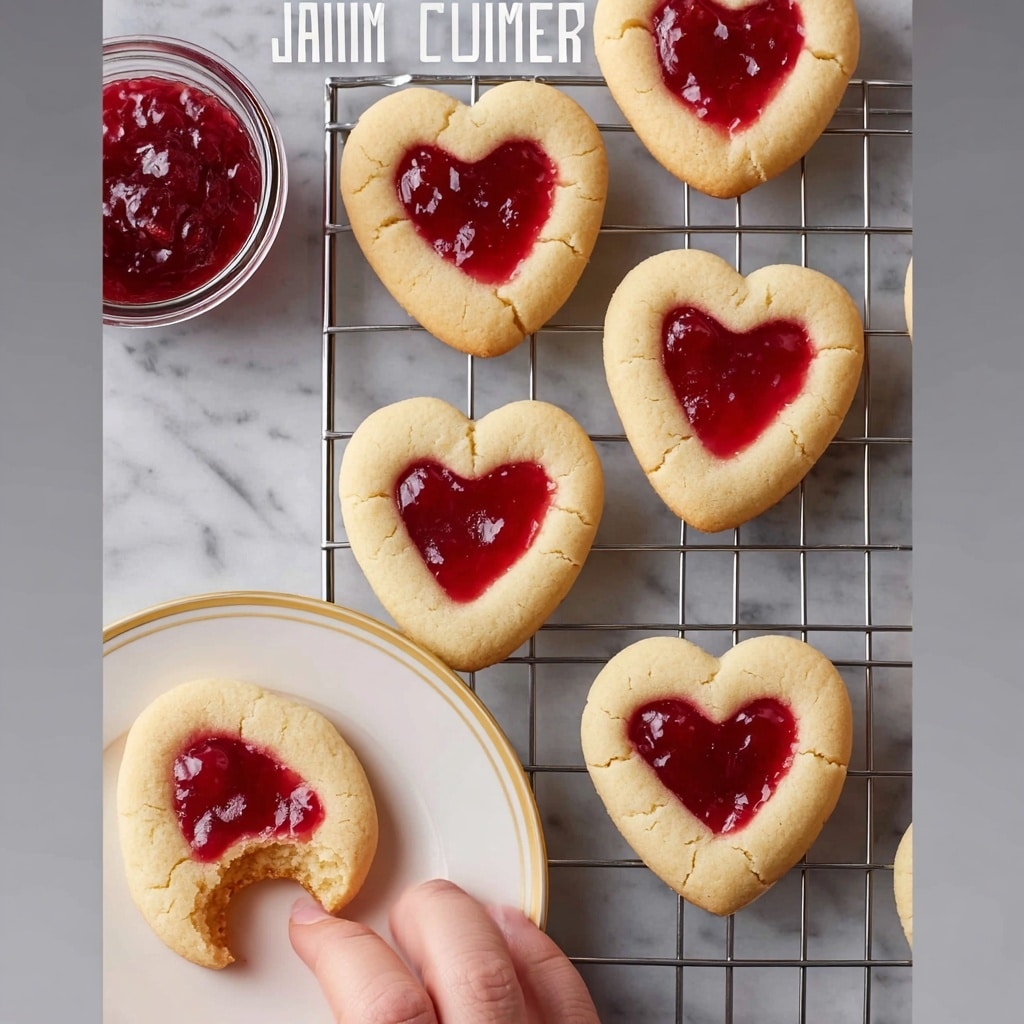 Heart Thumbprint Jam Cookies Recipe