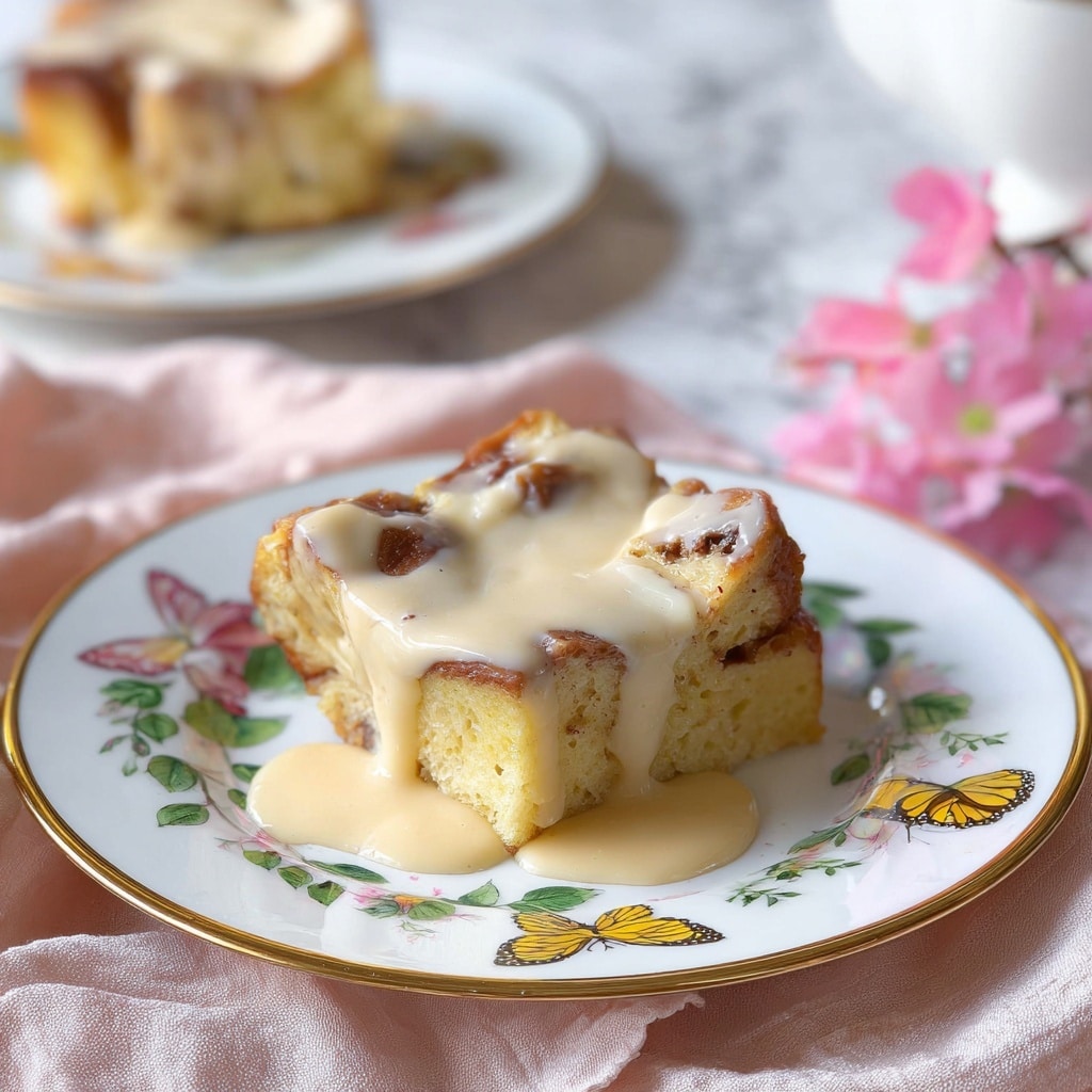 Creamy Cinnamon Bread Pudding with Vanilla and Rich Milk Recipe