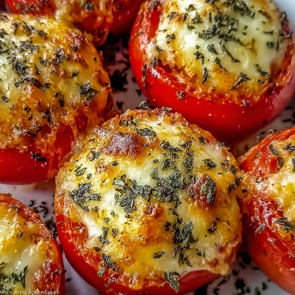 Cheesy Baked Stuffed Tomatoes Recipe