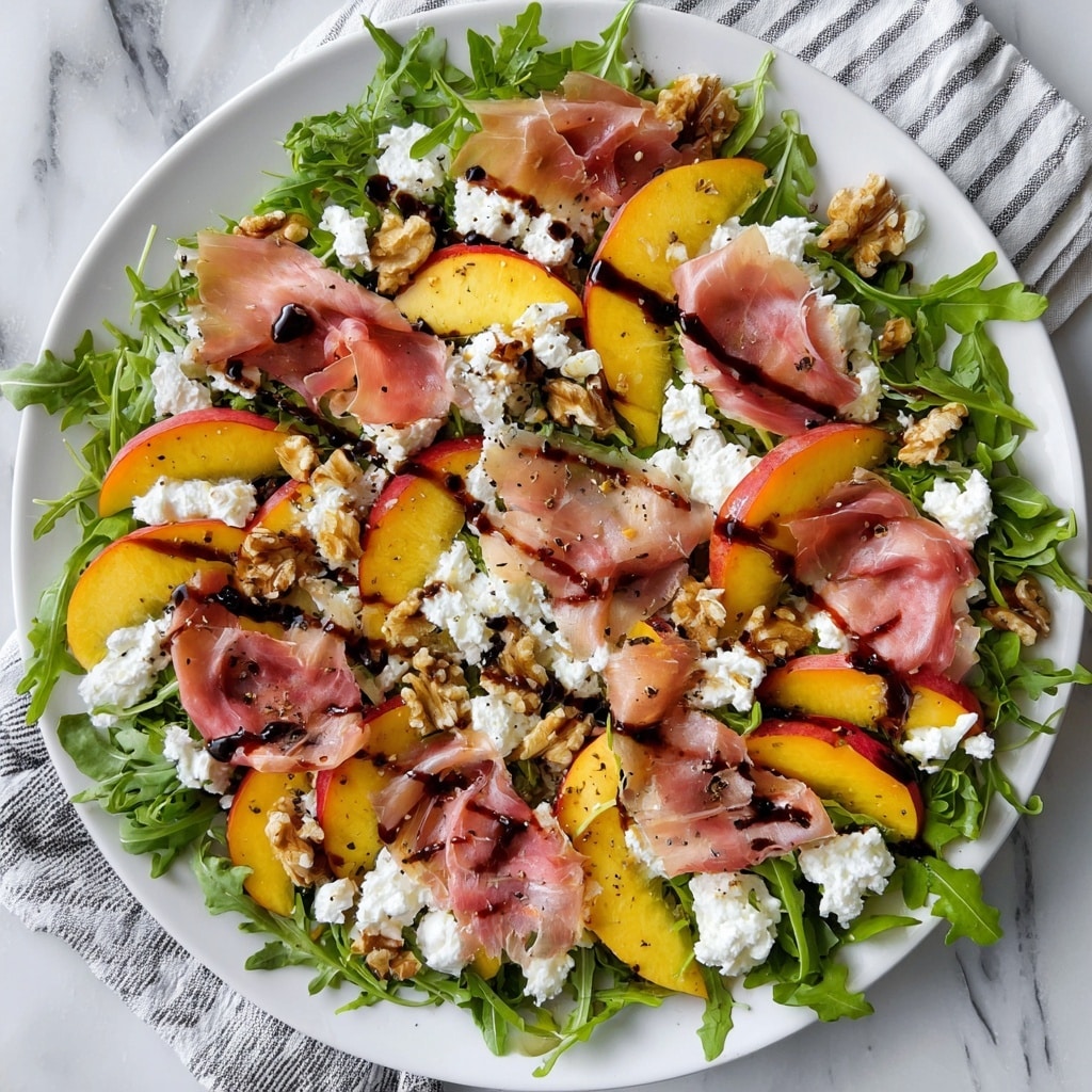 Peach & Prosciutto Cottage Cheese Salad Recipe