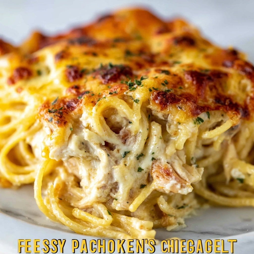 Cheesy Chicken Spaghetti Casserole Recipe