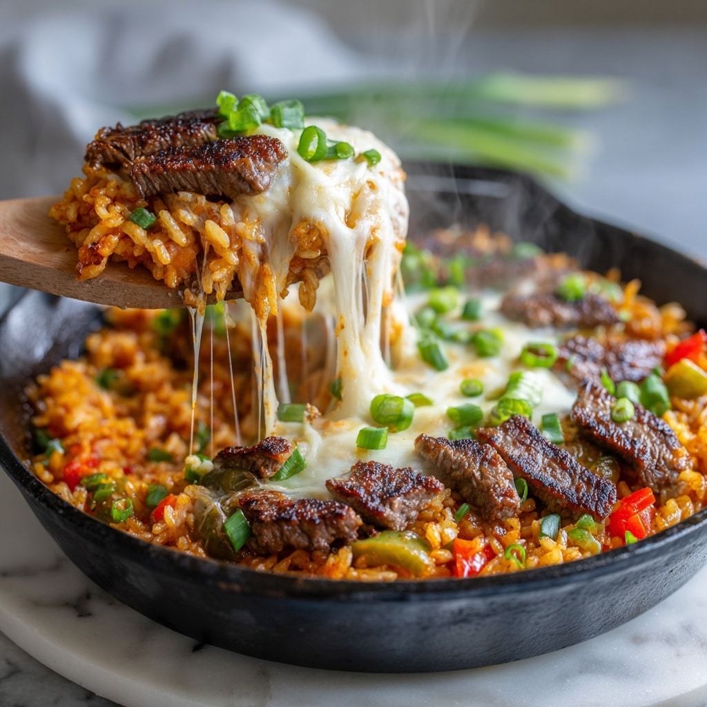 Queso Steak Fajita Skillet Recipe