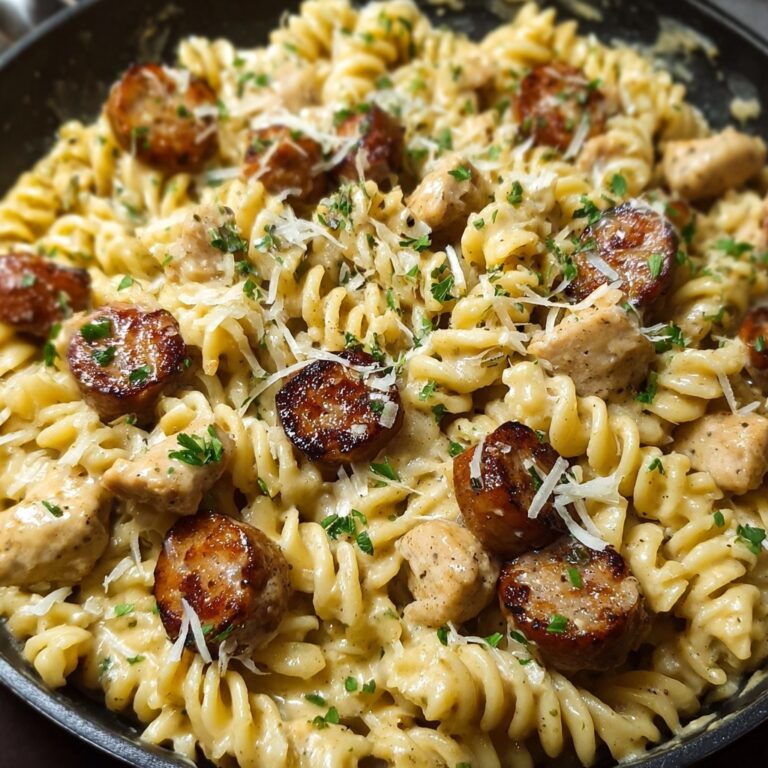 Creamy Pepper Jack Chicken & Sausage Pasta Recipe