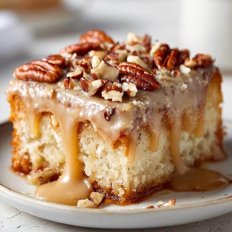 Butter Pecan Praline Poke Cake – Easy Southern Dessert Recipe