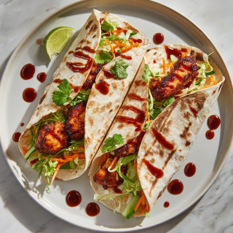 Sweet Chili Chicken Wraps Recipe