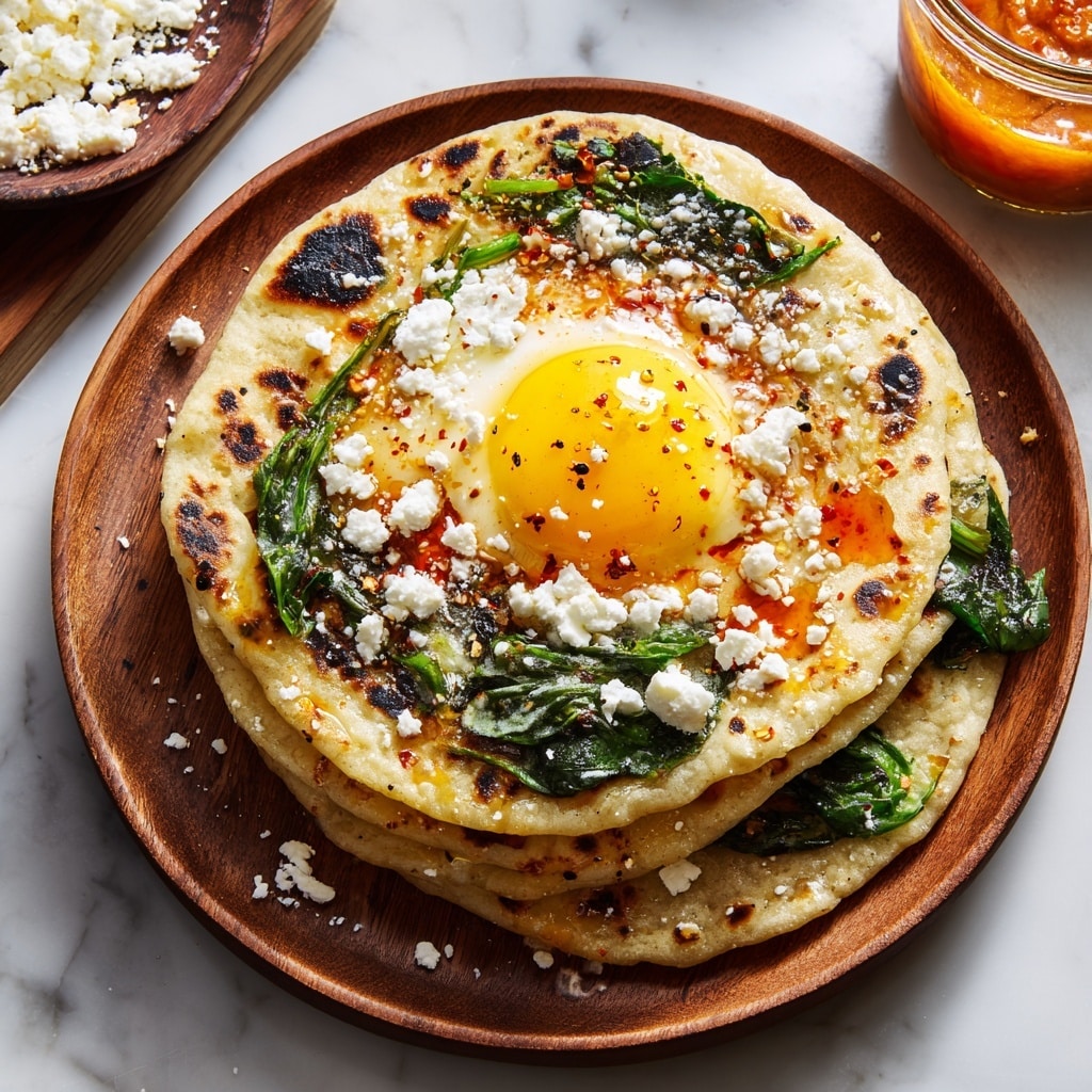 Feta Spinach Breakfast Tacos Recipe