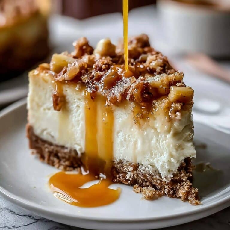Salted Caramel Apple Cheesecake Recipe