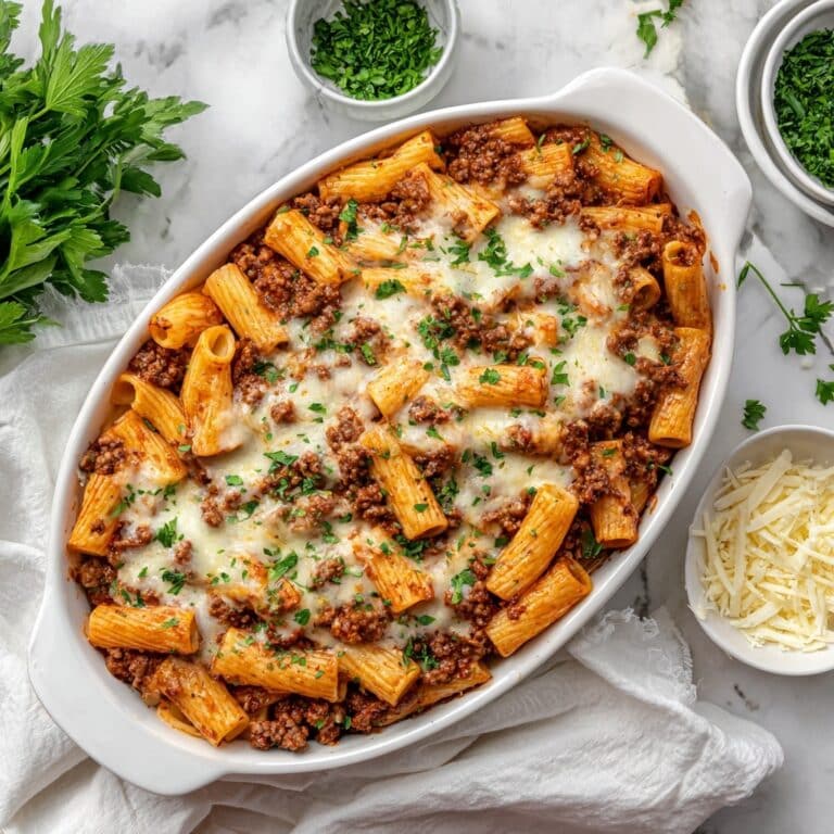 Comforting Crockpot Baked Ziti with Ground Beef Recipe