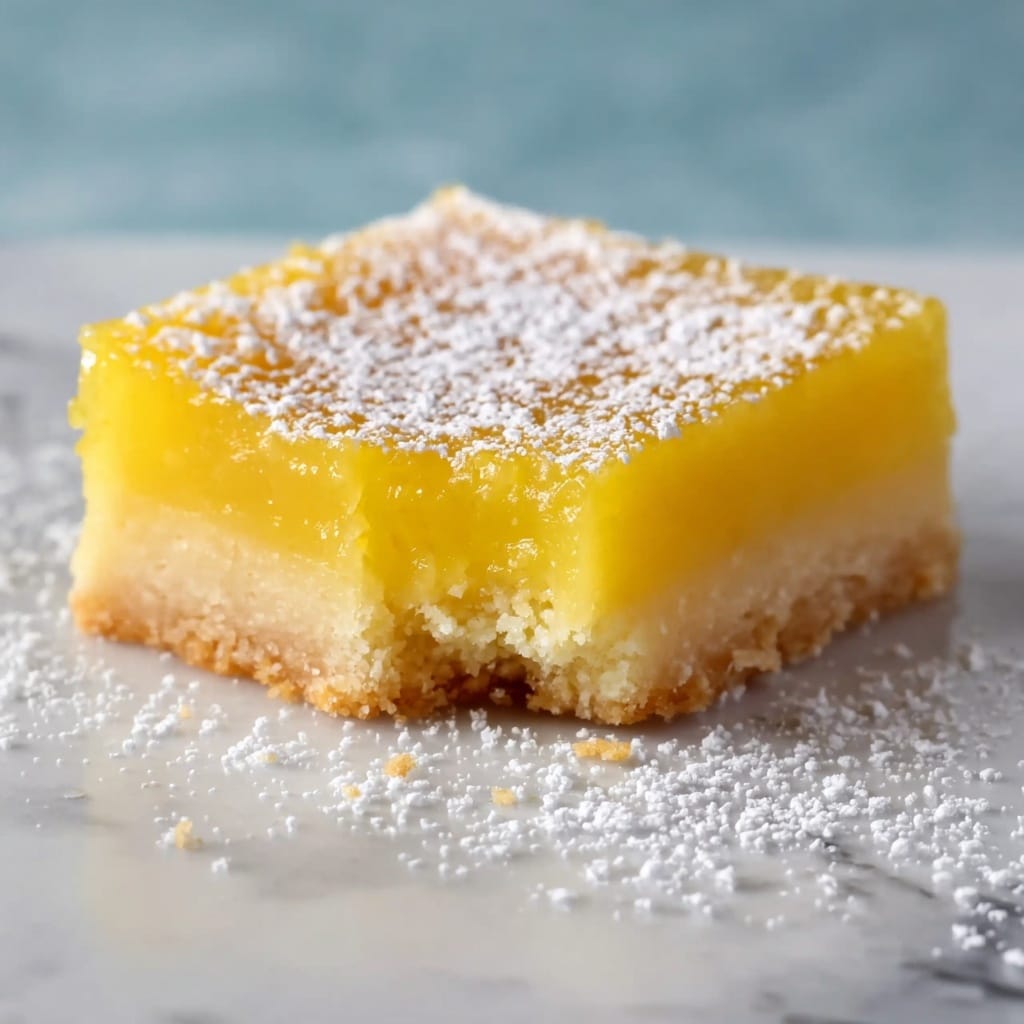 Healthy Lemon Bars Recipe