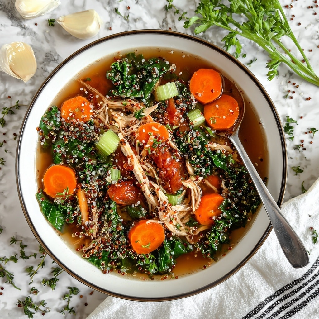 Nourishing Chicken Quinoa Soup with Vegetables Recipe