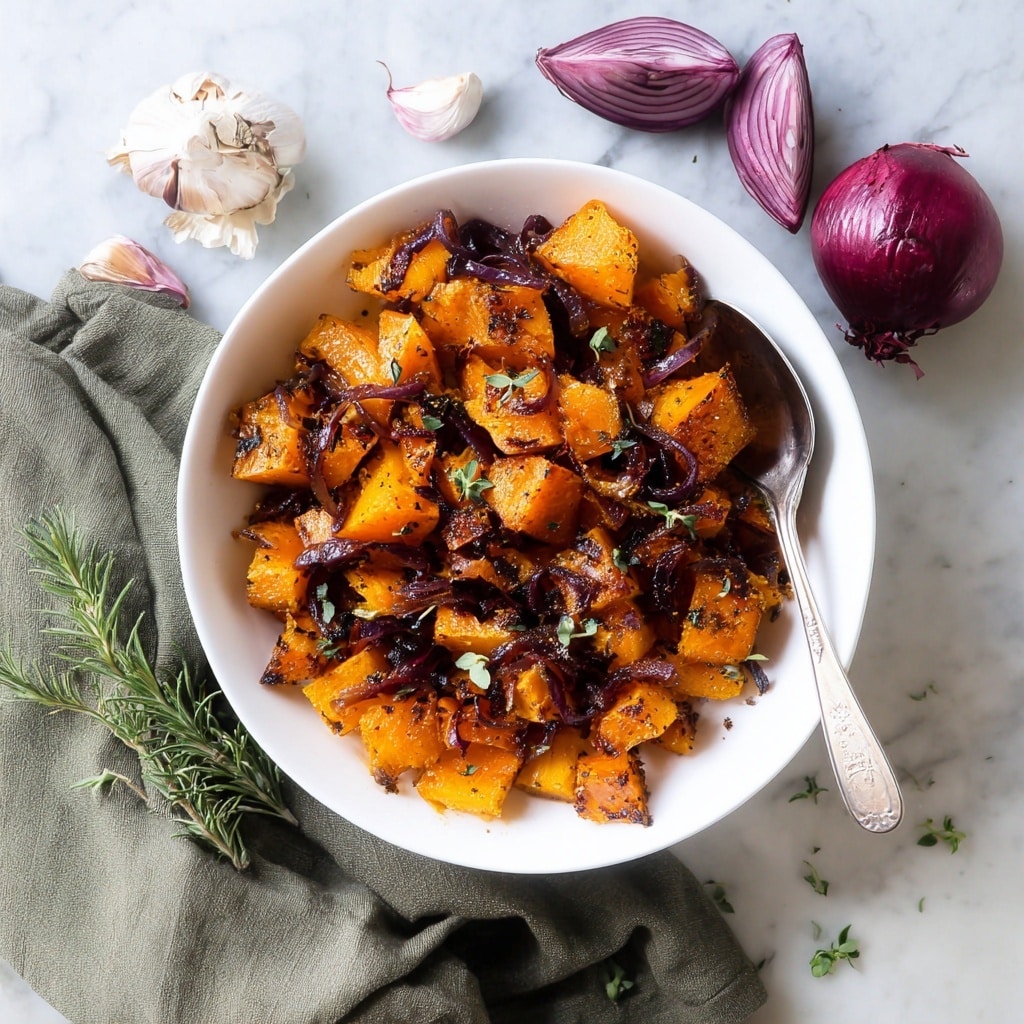 Roasted Butternut Squash & Sweet Potatoes with Rosemary Recipe
