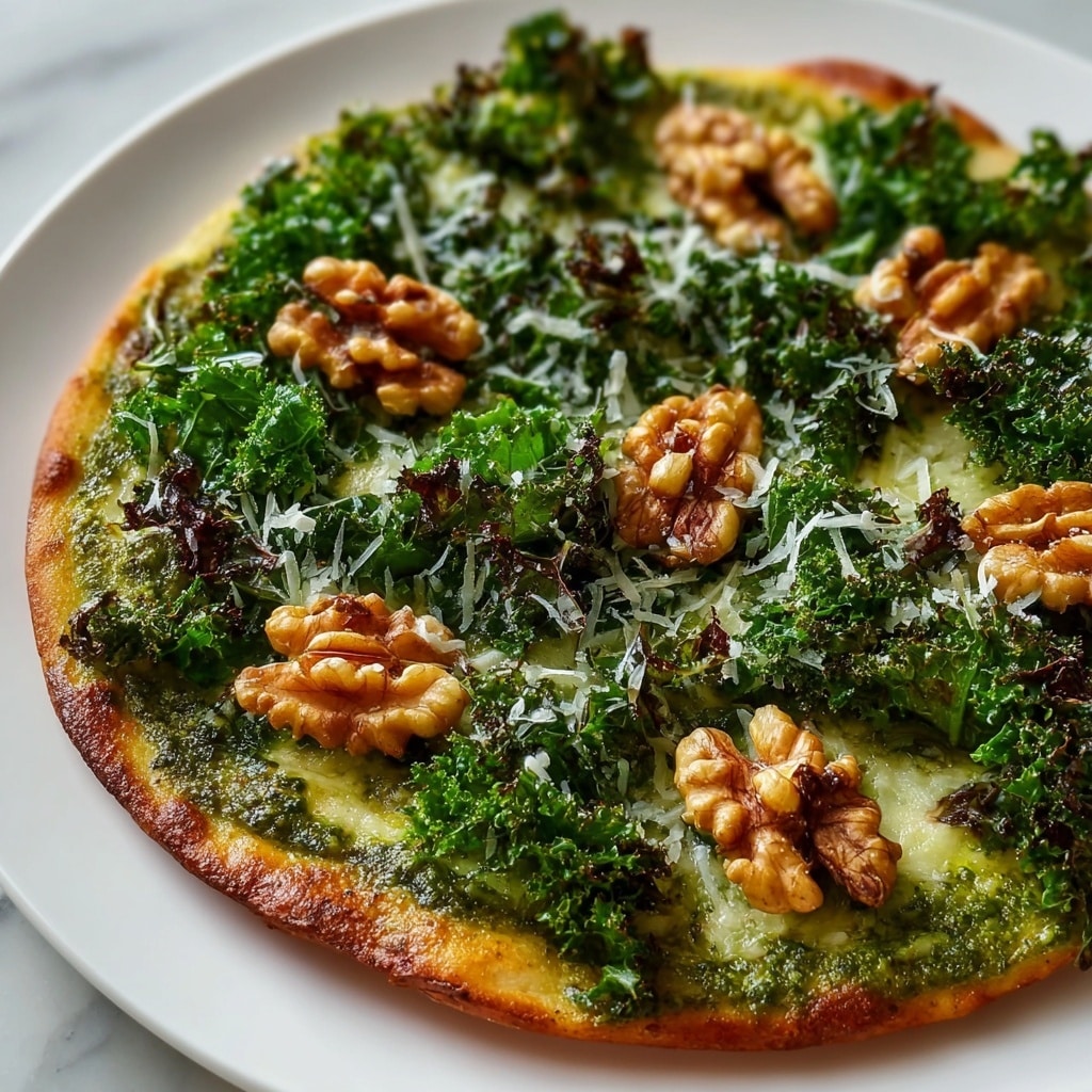 Super Green Kale Pesto Pizza Recipe