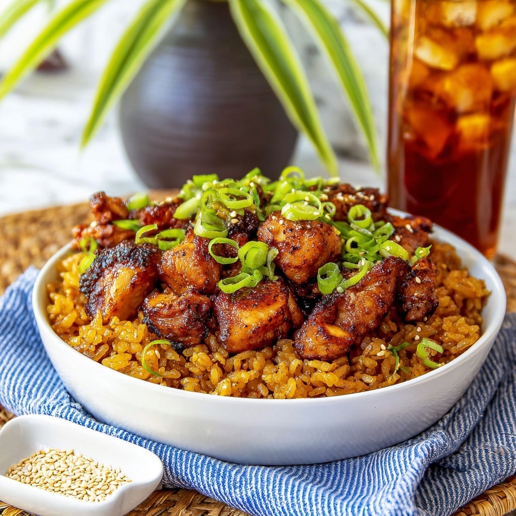 Japanese BBQ Chicken Fried Rice Recipe