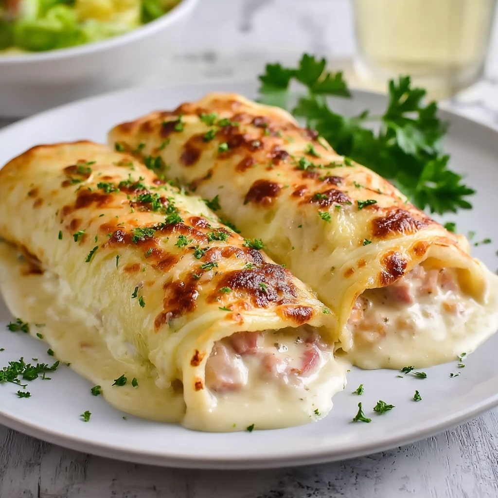 Shrimp Crab Alfredo Roll-Ups Recipe