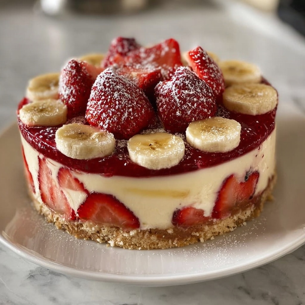 Banana-Strawberry Cheesecake Recipe