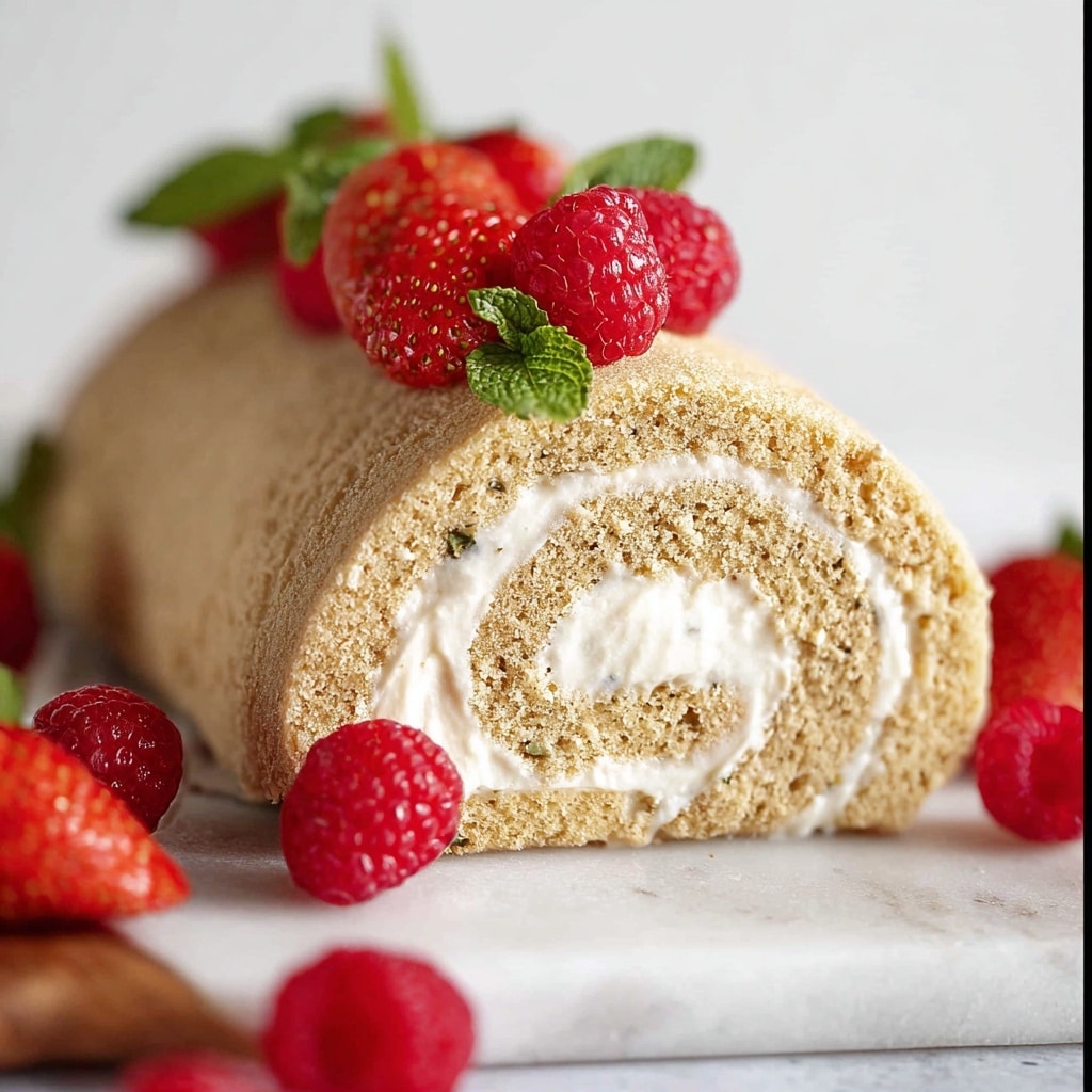Vanilla Swiss Roll Cake Recipe