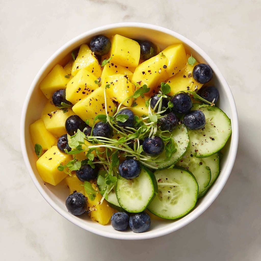 Mango Cucumber Salad with Cilantro Lime Vinaigrette Recipe