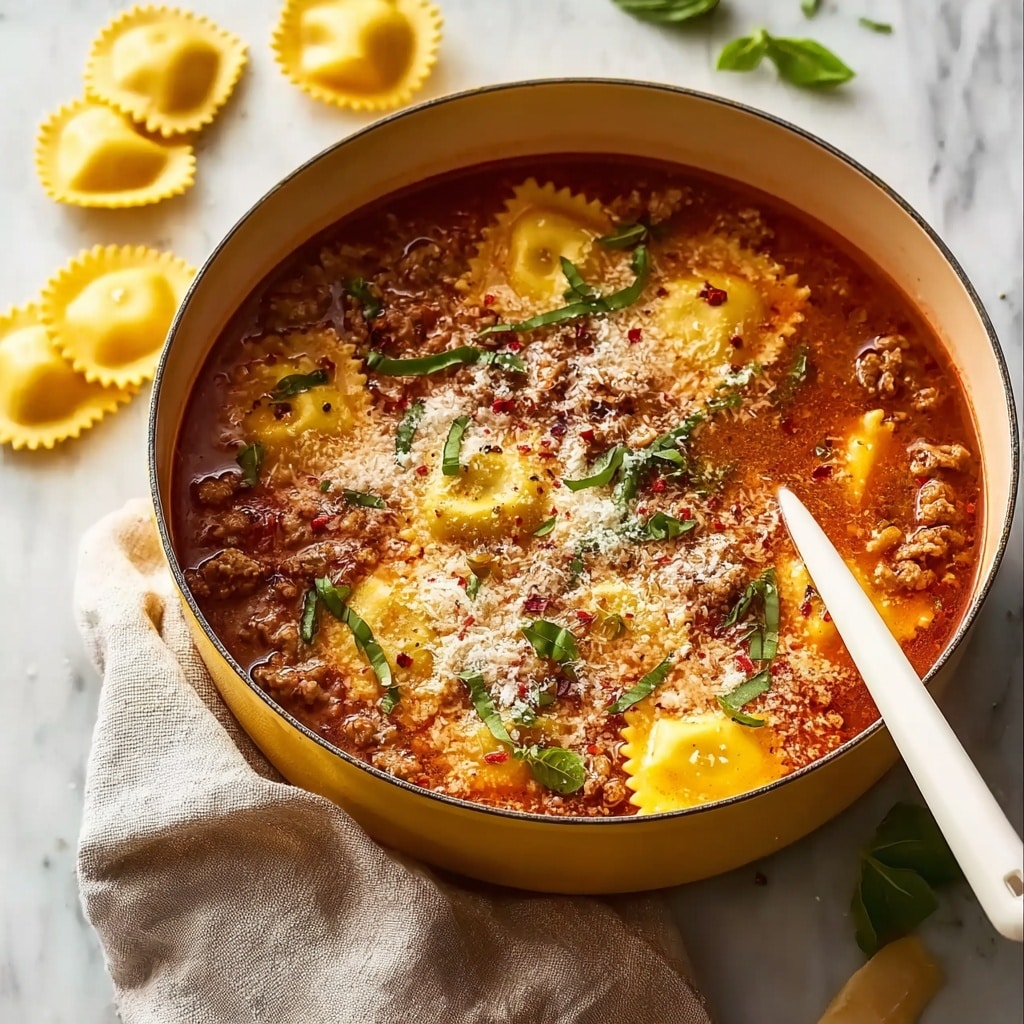 Hearty Turkey Lasagna Soup Recipe