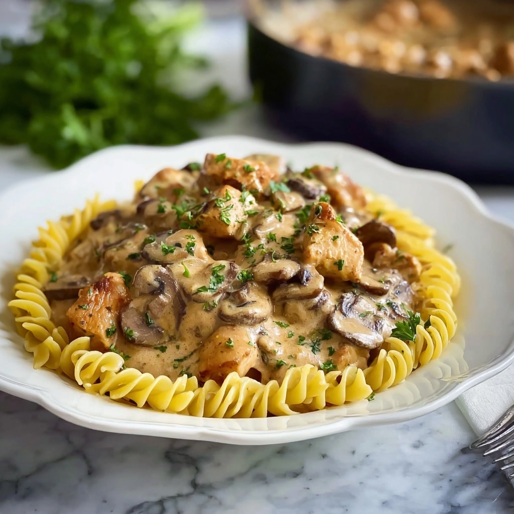 Creamy Chicken Stroganoff with Mushrooms Recipe