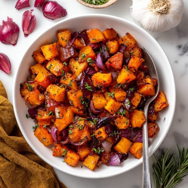 Roasted Butternut Squash & Sweet Potatoes with Rosemary Recipe
