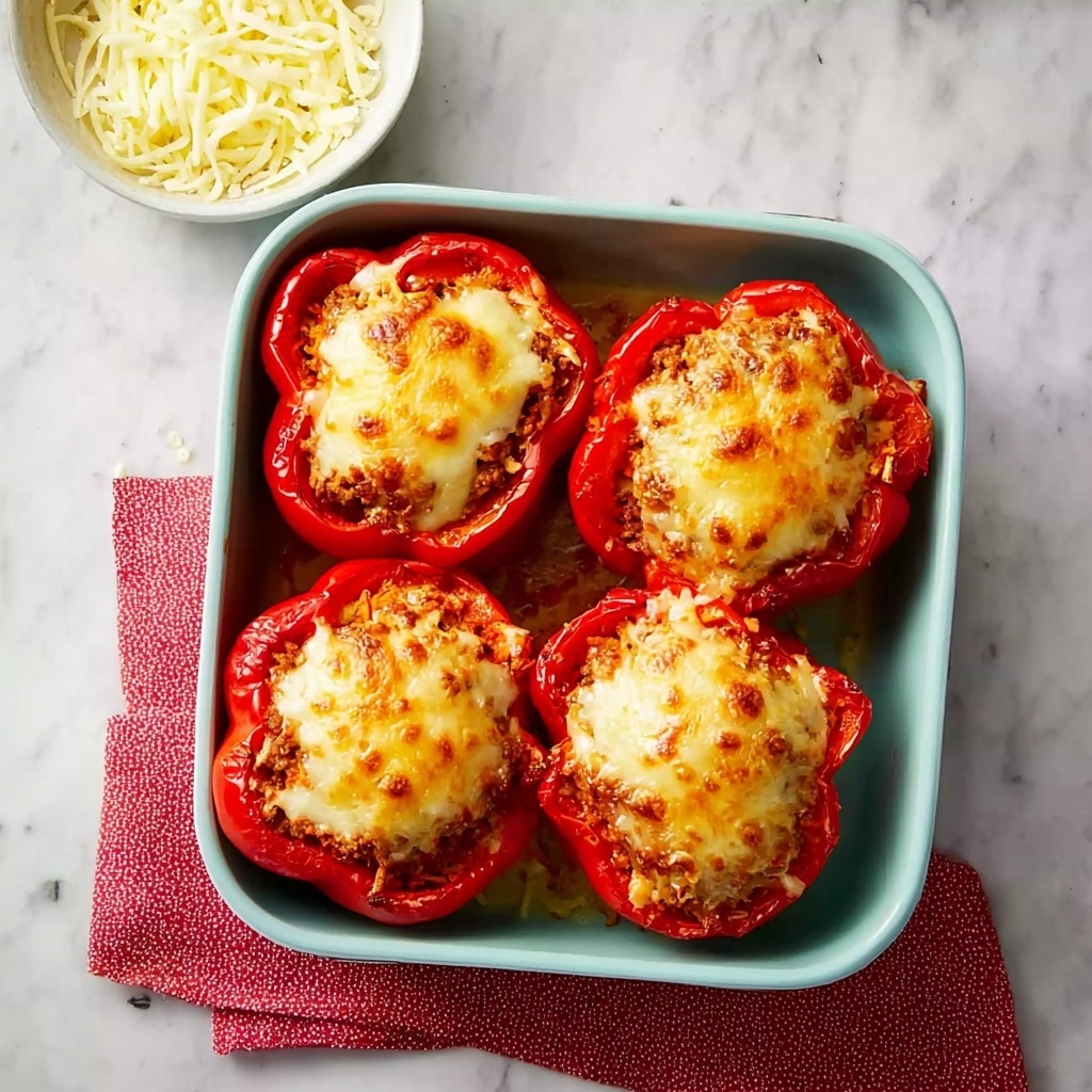 Ground Turkey Stuffed Bell Peppers (No Rice) Recipe