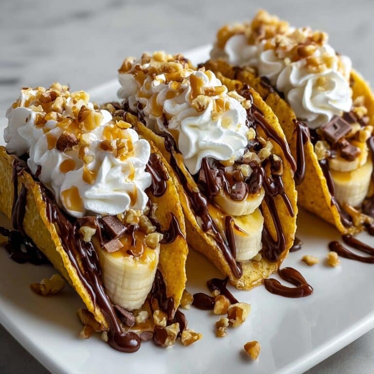 Caramel Banana Nuts Tacos Recipe