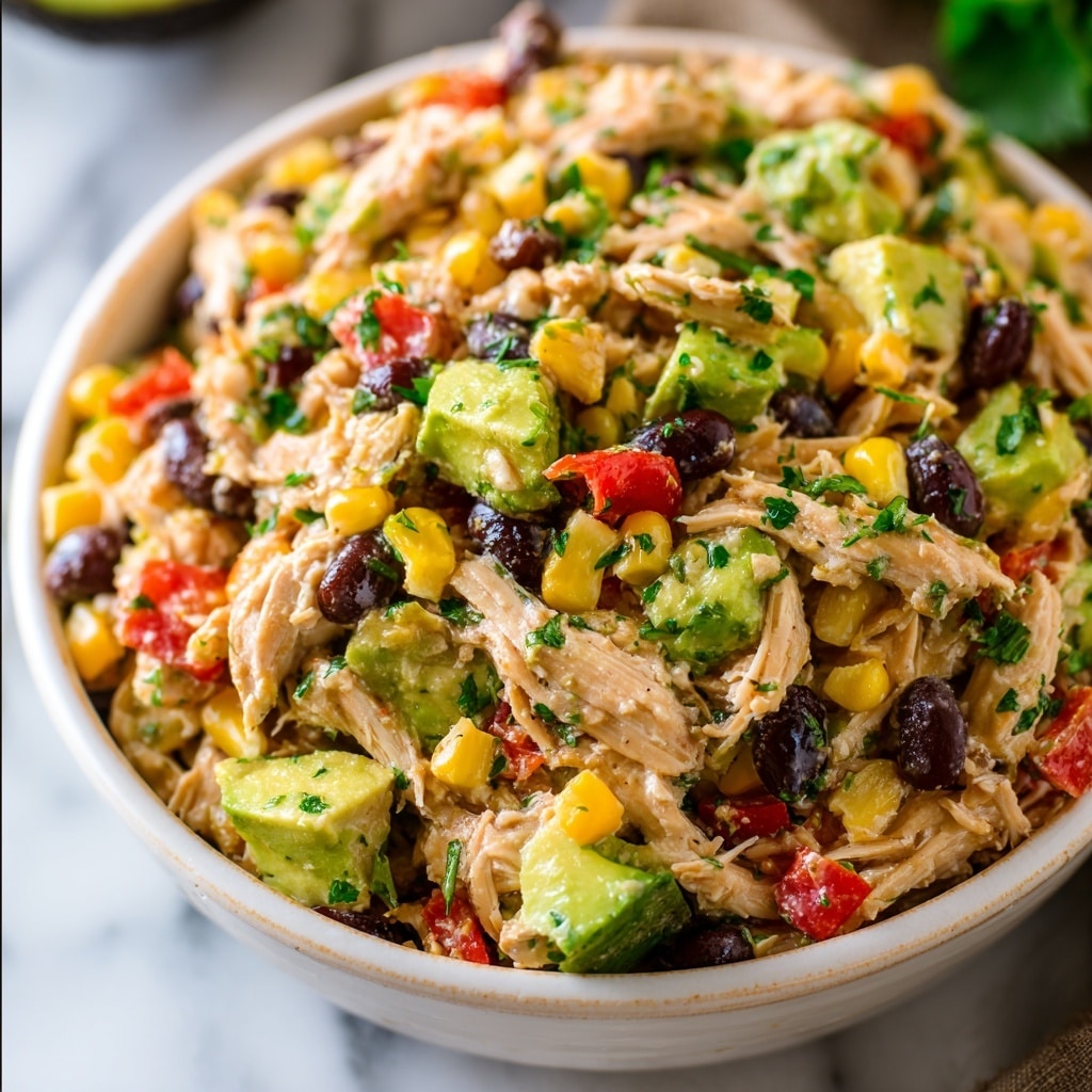 Southwest Chicken Salad: Creamy, Zesty, and Packed with 20g Protein Recipe