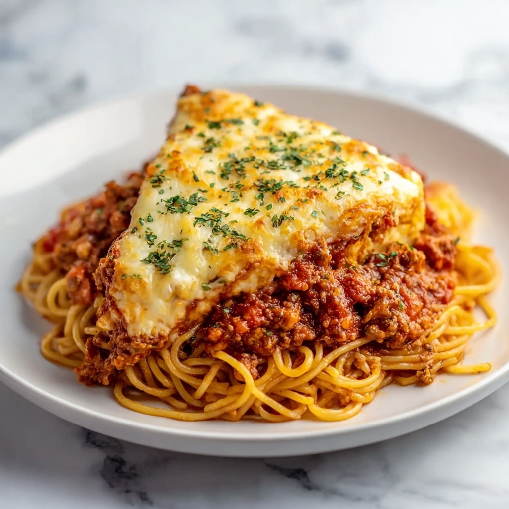 Cheesy Spaghetti Pie Recipe