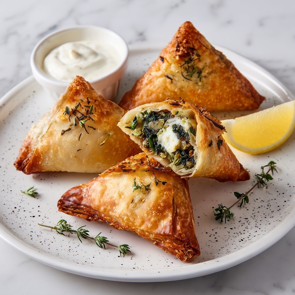 Spinach and Feta Puff Pastry Parcels Recipe