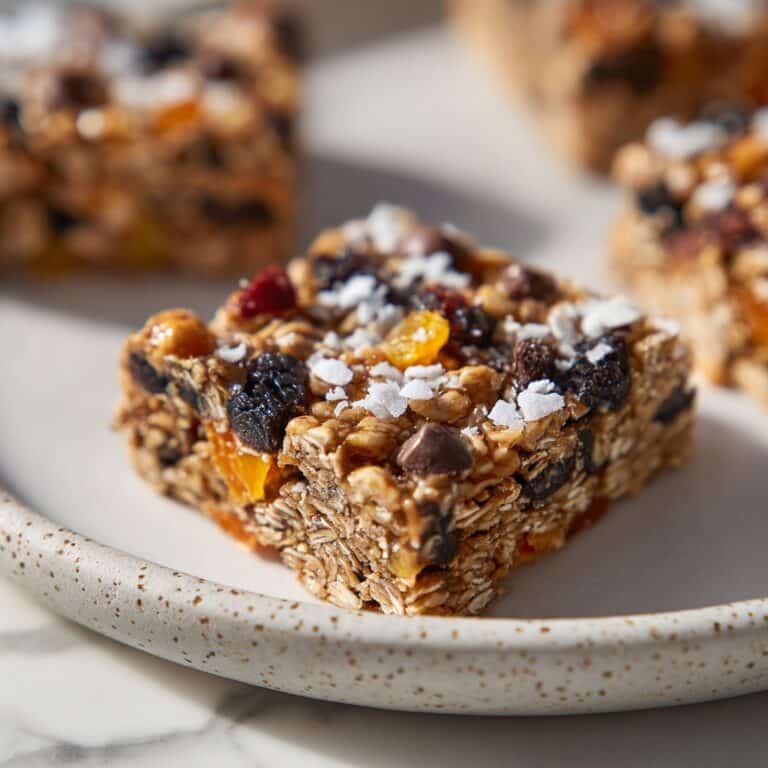 Baked Oatmeal Cake with Almonds, Chocolate Chips, and Coconut Recipe