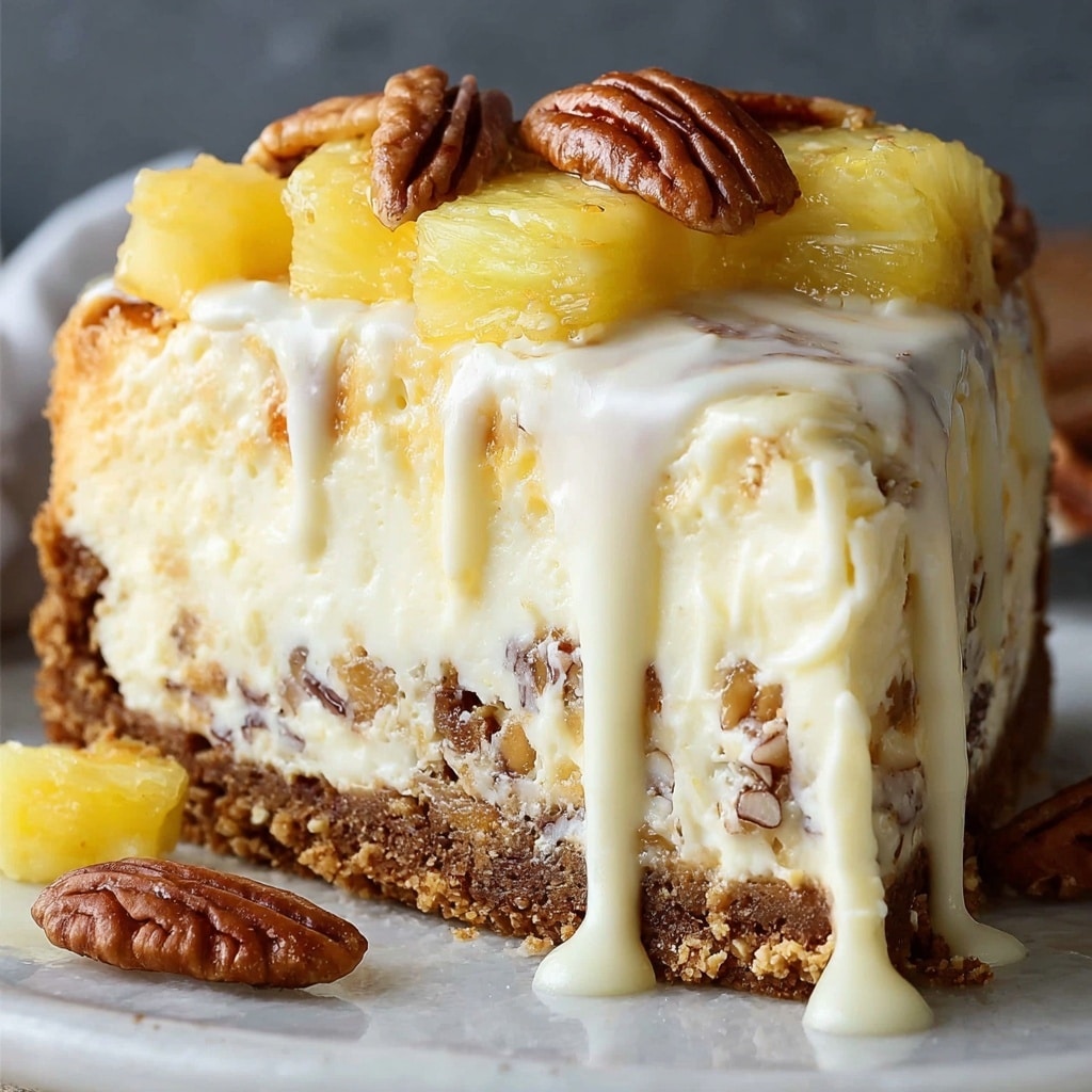 White Chocolate Pineapple Pecan Cheesecake Recipe